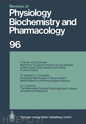 adrian r. h.; rasmussen h.; trendelenburg u.; ullrich k.; vogt w.; weber a.; hausen h. zur; helmreich e.; holzer h.; jung r.; krayer o.; linden r. j.; miescher p. a.; piiper j. - reviews of physiology, biochemistry and pharmacology