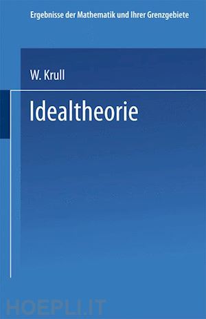 krull wolfgang - idealtheorie