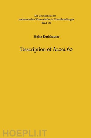 rutishauser heinz; bauer friedrich l. - handbook for automatic computation