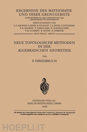 hirzebruch friedrich - neue topologische methoden in der algebraischen geometrie