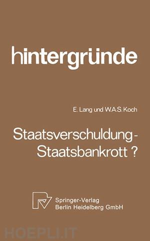 lang e.; koch w. a. - staatsverschuldung — staatsbankrott?