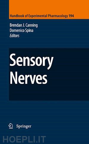 canning brendan j. (curatore); spina domenico (curatore) - sensory nerves
