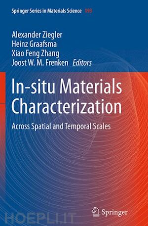 ziegler alexander (curatore); graafsma heinz (curatore); zhang xiao feng (curatore); frenken joost w.m. (curatore) - in-situ materials characterization