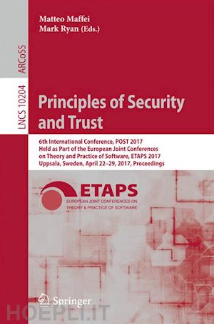 maffei matteo (curatore); ryan mark (curatore) - principles of security and trust