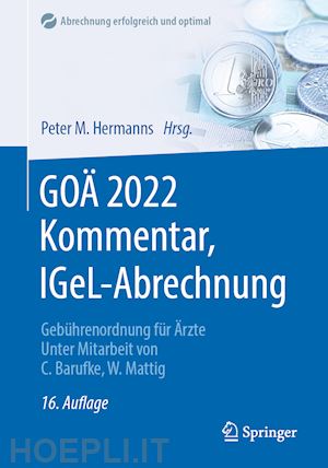 hermanns peter m. (curatore) - goÄ 2022 kommentar, igel-abrechnung