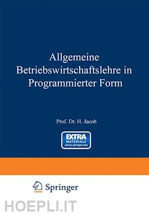 jacob herbert - allgemeine betriebswirtschaftslehre in programmierter form