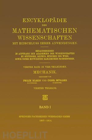 müller conr.; klein felix - mechanik