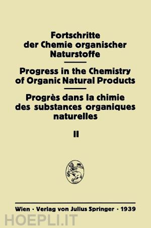  - fortschritte der chemie organischer naturstoffe