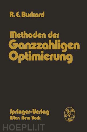 burkard rainer e. - methoden der ganzzahligen optimierung