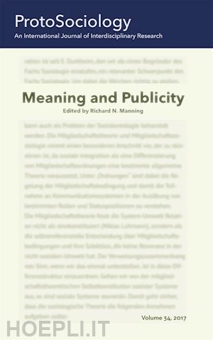manning richard n. - meaning and publicity