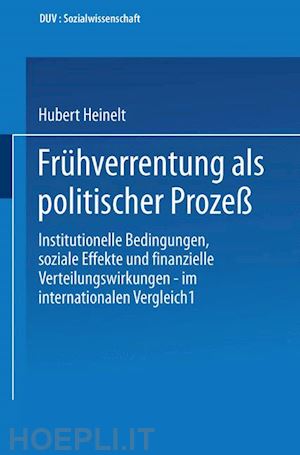 heinelt hubert - frühverrentung als politischer prozeß