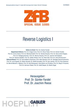 fandel günter (curatore); reese joachim (curatore) - reverse logistics i