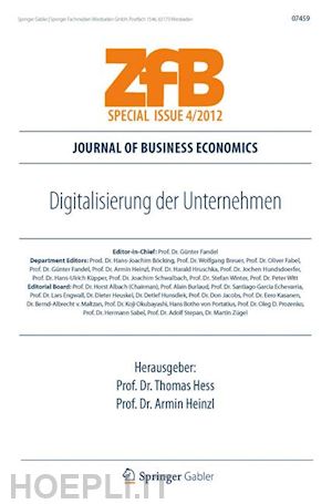 hess thomas (curatore); heinzl armin (curatore) - digitalisierung der unternehmen