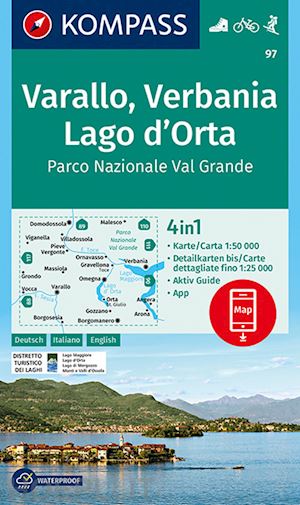 aa.vv. - k 97 - varallo, verbania, lago d'orta - carta escursionistica 1:50.000