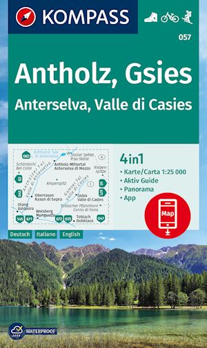 aa.vv. - k 057 anterselva, valle di casies - carta escursionistica