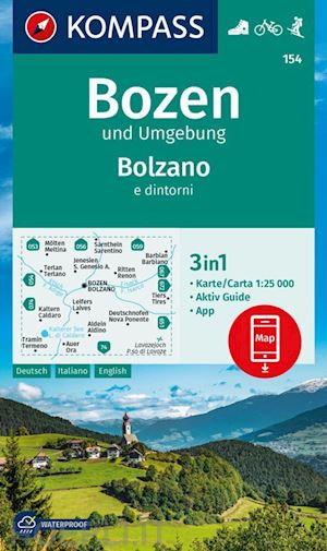 aa.vv. - k 154 - bolzano e dintorni carta escursionistica 1:25.000