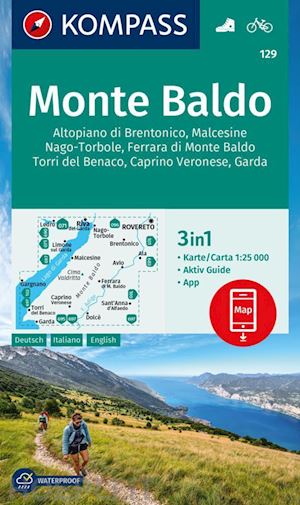 aa.vv. - k129. monte baldo carta escursionistica 1:25.000