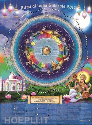 trevisan andrea, ansalon paolo bashir - ritmi di luna siderale vedico 2017 - poster calendario astrologico
