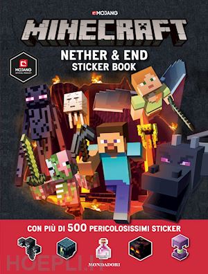 aa.vv. - minecraft. nether & end sticker book. con adesivi. ediz. a colori