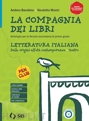 barabino andrea; marini nicoletta - compagnia dei libri. letteratura italiana dalle origini all'eta' contemporanea.