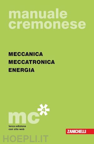 aa.vv. - manuale cremonese di meccanica - meccatronica - energia