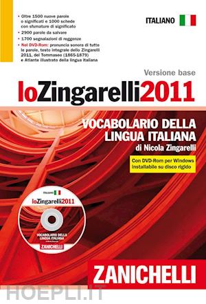 zingarelli nicola - lo zingarelli 2011 - vocabolario della lingua italiana con dvd rom