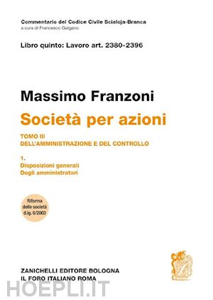 franzoni massimo - societa' per azioni