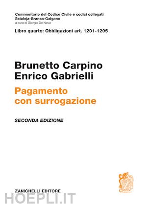 carpino brunetto; gabrielli enrico - pagamento con surrogazione