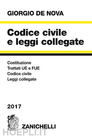 de nova giorgio - codice civile e leggi collegate - 2017