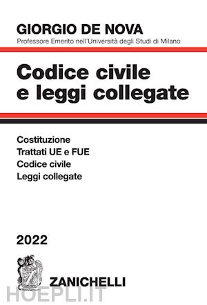 de nova giorgio - codice civile e leggi collegate - 2022 - (+ cd-rom)