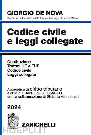 de nova giorgio - codice civile e leggi collegate - 2024 - con appendice di diritto tributario