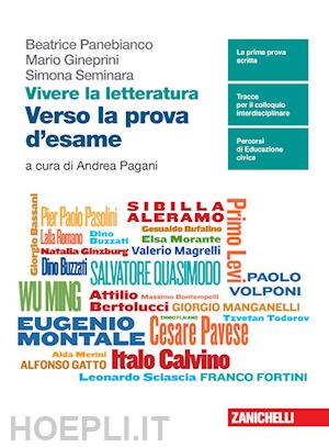 panebianco beatrice; gineprini mario; seminara simona; pagani a. (curatore) - vivere la letteratura. verso la prova d'esame attraverso la letteratura del nove