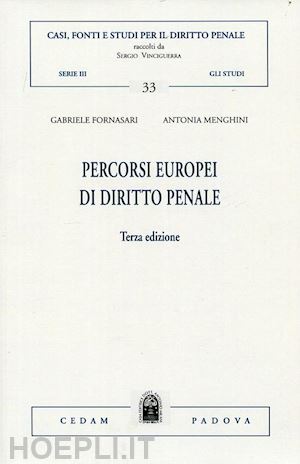 fornasari gabriele; menghini antonia - percorsi europei di diritto penale