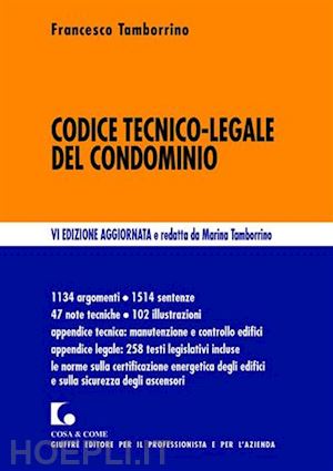 tamborrino francesco - codice tecnico-legale del condominio