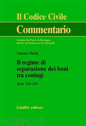 oberto giacomo - il regime di separazione dei beni tra coniugi