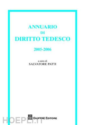 patti salvatore (curatore) - annuario di diritto tedesco.