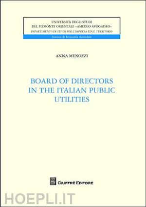 menozzi anna - board of directors in the italian utilities