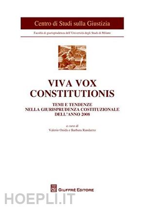 onida valerio, randazzo barbara (curatore) - viva vox constitutionis.