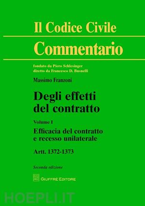 franzoni massimo - degli effetti del contratto 2013 - i