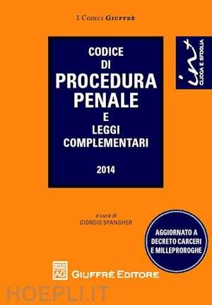 spangher g. (curatore) - codice di procedura penale