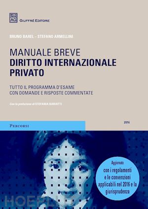 barel bruno - manuale breve - diritto internazionale privato