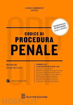 beltrani sergio (curatore) - codice di procedura penale