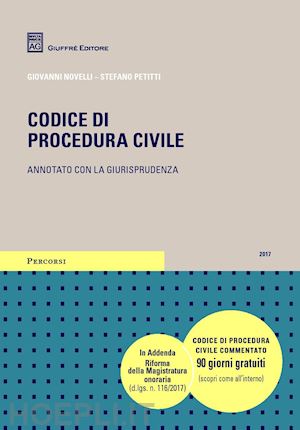 novelli giovanni; petitti stefano - codice di procedura civile 2017