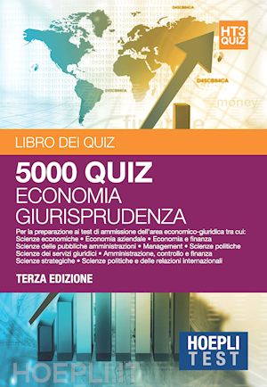 aa.vv. - hoepli test 3 - libro dei quiz - 5000 quiz - economia giurisprudenza