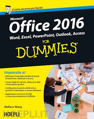 wang wallace - office 2016 for dummies. word, excel, powerpoint, outlook, access