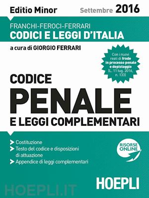 ferrri giorgio - codice penale - editio minor