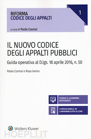 cosmai paola ; iovino rosa - nuovo codice degli appalti pubblici