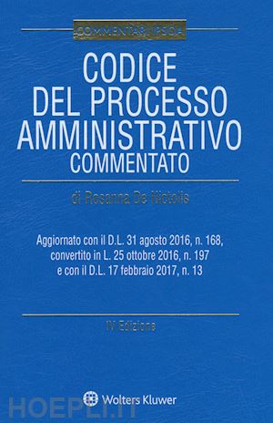 de nictolis rosanna (curatore) - codice del processo amministrativo commentato