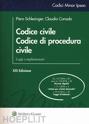 schlesinger piero; consolo claudio - codice civile - codice di procedura civile