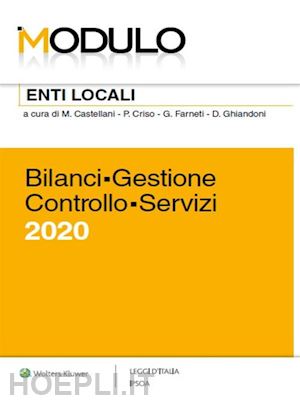 marco castellanipiero crisogiuseppe farnetidaniela ghiandoni (curatore) - enti locali - bilanci, gestione, controllo, servizi 2020